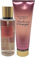 Victoria's Secret Strawberries & Champagne Fragrance Mist 8.4oz and Lotion Set — image 1