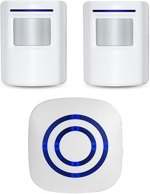 Enegg Wireless Home Security Driveway Alarm with 2 Motion Sensors