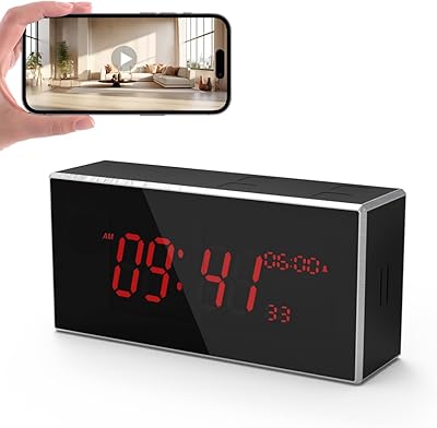 Wyfijwia H8-514 Camera Clock 1080P Wireless with Night Vision