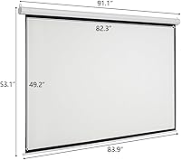 Kshioe Motorized Projector Screen 92-inch 16:9 — image 2