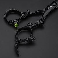 VTYEUTP Black Dragon 6.0 Inch Professional Hair Cutting Scissors Set — image 6