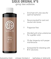 SJOLIE Spray Tan Solution No. 6 Light Hydrating 8oz — image 2