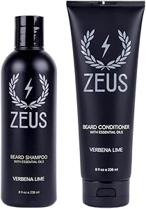 ZEUS Beard Wash Set for Men 8oz Shampoo & Conditioner Verbena Lime Review