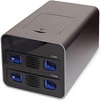 IO CREST SY-ENC50127 USB 3.2 Type-C Dual Bay HDD + M.2 NVMe External Enclosure — image 1