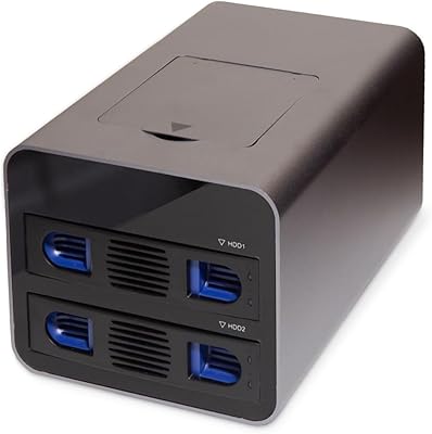 IO CREST SY-ENC50127 USB 3.2 Type-C Dual Bay HDD + M.2 NVMe External Enclosure