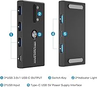 ZIYUETEK USB C & A Switch 2 in 1 — image 3