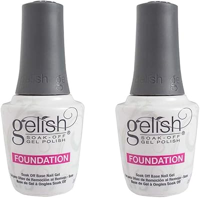 Gelish Harmony Soak-Off Foundation Gel Nail Polish Base (0.5oz, 2 Pack)