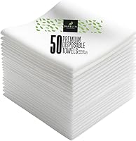 DAVELEN Disposable Large Luxury Towels, 50-Count, 32x16 inches — image 1