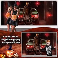 Ratoyal Halloween Garage Door Banner 16 x 7 ft — image 5