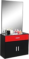 Winado Wall Mount Salon Station with Mirror & Storage Cabinet — image 1