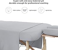 Avalon Care 3-Piece Massage Table Sheets Set - Silver — image 2