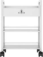 Paddie Salon Beauty Cabinet Cart Trolley 3-Layer White — image 1