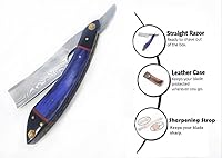 Qureshi Damascus Steel Straight Razor — image 2