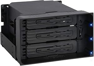 ICY DOCK flexiDOCK MB830SP-B 3-Bay 3.5 Inch SATA/SAS HDD Docking Enclosure