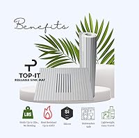 Top-it Sink Mat for More Counter Space (Gray) — image 8