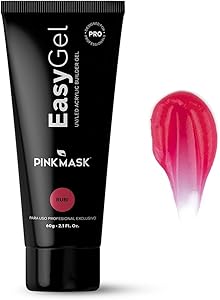 PINKMASK Easy Gel 2oz Rubi Nail Extension Builder Gel Review