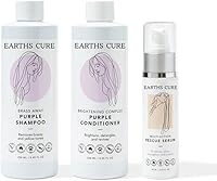 EarthsCure Complete System for Gray Hair - Purple Toning Shampoo, Conditioner & Hair Serum — image 1