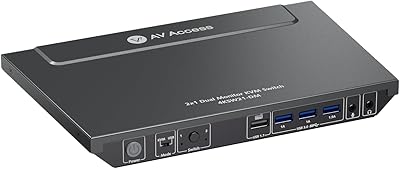 AV Access 4KSW21-DM Dual Monitor KVM Switch