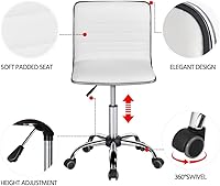 Yaheetech 37-inch Foldable Manicure Table with Swivel Chair Set — image 6