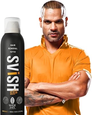 Svish On The Go Painless Body Hair Removal Spray for Men 200mL