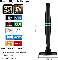 Lyrwihn TV Antenna Indoor 320 Miles with Signal Booster — image 6