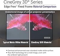 Akia Screens 103-inch CineGrey 3D ALR Fixed Frame Projector Screen — image 6