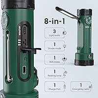 ROCAM CR1020 Hand Crank Flashlight with NOAA Weather Radio — image 3