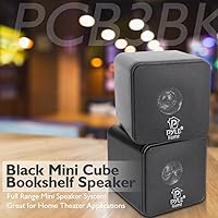 Pyle Home PCB4BK Mini Cube Bookshelf Speakers — image 4