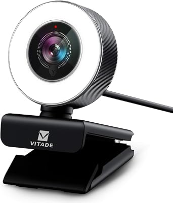 Vitade 960A 1080P Webcam with Ring Light
