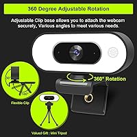 ToLuLu 1080P Webcam with Ring Light and Microphone — image 5