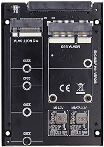 ChenYang MSATA & M.2 NGFF SATA to 2.5″ SATA JBOD Enclosure Adapter
