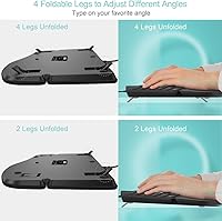 Arteck Ergonomic USB Wired Keyboard with Wrist Rest — image 4
