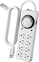 BN-LINK 8 Outlet Surge Protector with Mechanical Timer — image 1