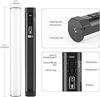 PULUZ 360° Magnetic Handheld Light Wand 30cm — image 2