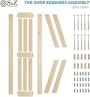S&Z TOPHAND 40in x 84in Unfinished Barn Door — image 4