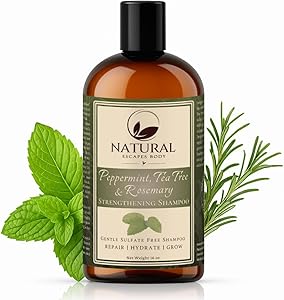 Natural Escapes Peppermint, Tea Tree & Rosemary Hair Growth Shampoo 16 oz Review