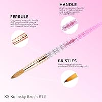 Kiara Sky Acrylic Brush #12 - Pink — image 3