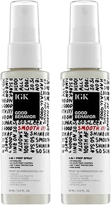 IGK Good Behavior 4-in-1 Prep Spray Travel Size 2.0 Fl Oz (Pack of 2)
