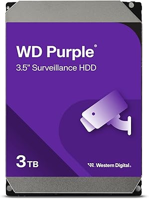 Western Digital 3TB WD Purple Surveillance Hard Drive