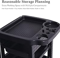 Paddie Esthetician Cart with Wheels, White & Gold — image 5