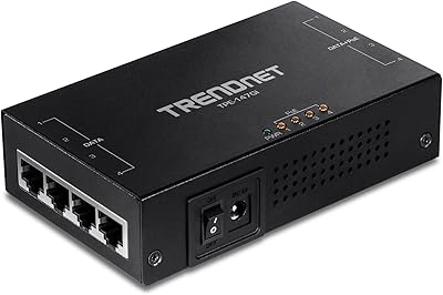 TRENDnet TPE-147GI 65W 4-Port Gigabit PoE+ Injector