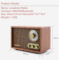 LoopTone AM/FM Retro Radio with Bluetooth Speaker — image 5