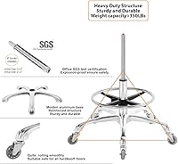 Nazalus Saddle Stool Chair with Footrest — image 6