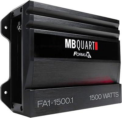 MB Quart FA1-1500.1 Mono Channel Car Audio Amplifier