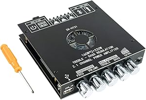 Hosyond TDA7498E Bluetooth Amplifier Board 160W×2+220W Subwoofer 2.1 Channel Review