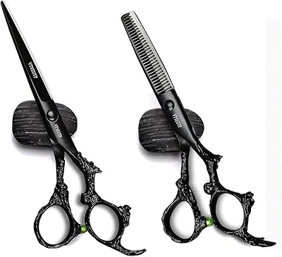 VTYEUTP Black Dragon 6.0 Inch Professional Hair Cutting Scissors Set