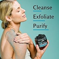 M3 Naturals Exfoliating Charcoal Scrub with Collagen & Stem Cells, 12oz — image 6