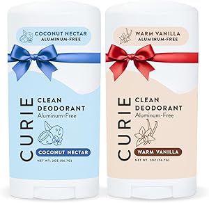Curie Natural Deodorant Coconut Nectar + Warm Vanilla 2pk Review