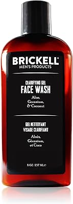 Brickell Men's Clarifying Gel Face Wash, 8oz