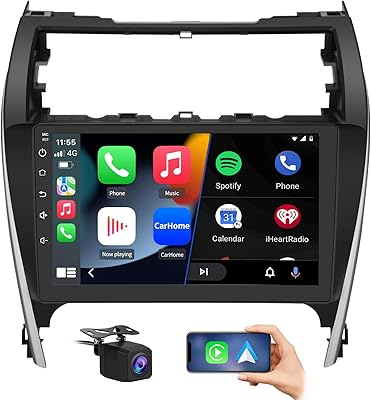 litillbuly RM Android 13 Car Radio for Toyota Camry 2012-2014, 10-Inch Screen, 2GB RAM, 64GB Storage